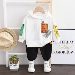 Conjunto bebé de algodón: sudadera con capucha y pantalón