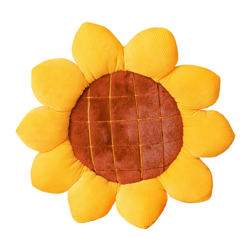 Detalle de felpa y forma de girasol