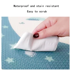 Alfombra de juegos para bebés plegable para gatear, suave