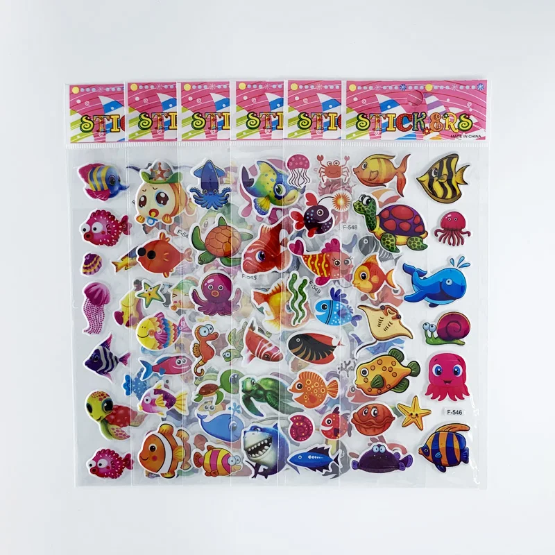 Pegatinas 3D de peces marinos para niños y niñas - imagen 3