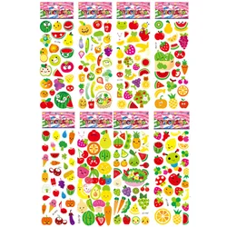 Pegatinas infantiles educativas con motivos de frutas y verduras