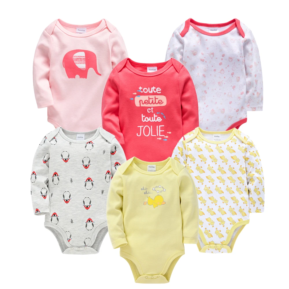Body manga larga de algodón para bebé con estampado infantil - imagen 2