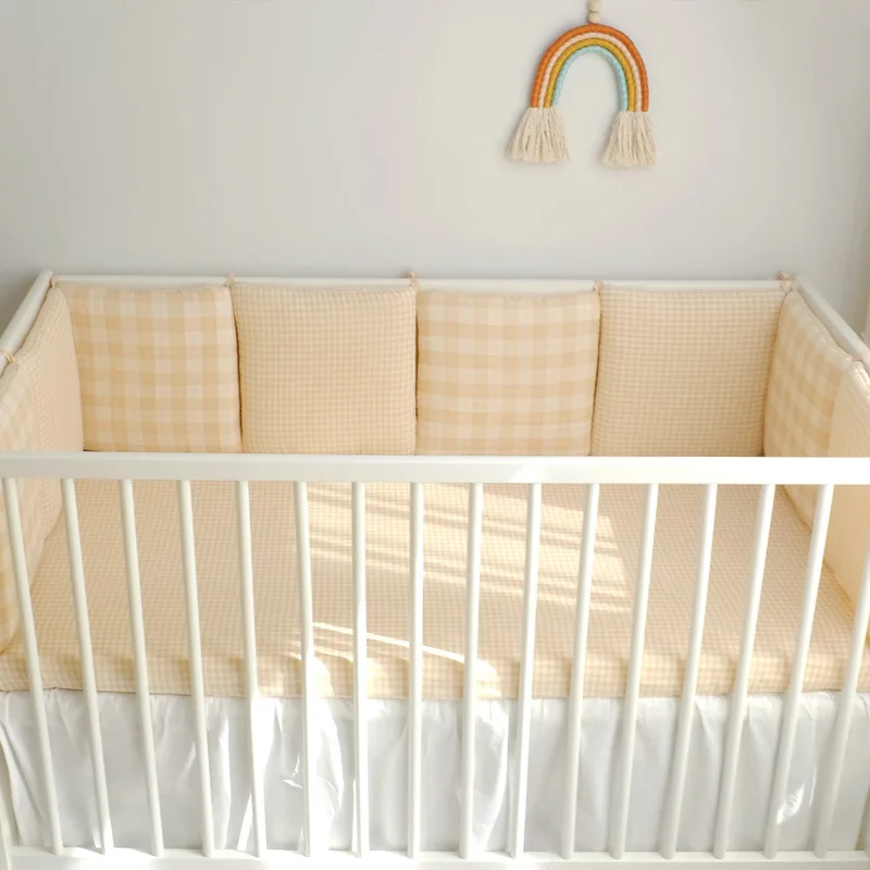 Protector de cuna lavable para bebé - parachoques de seguridad