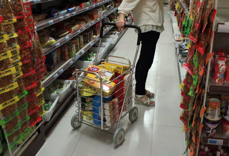 Carrito plegable con ruedas para uso cotidiano