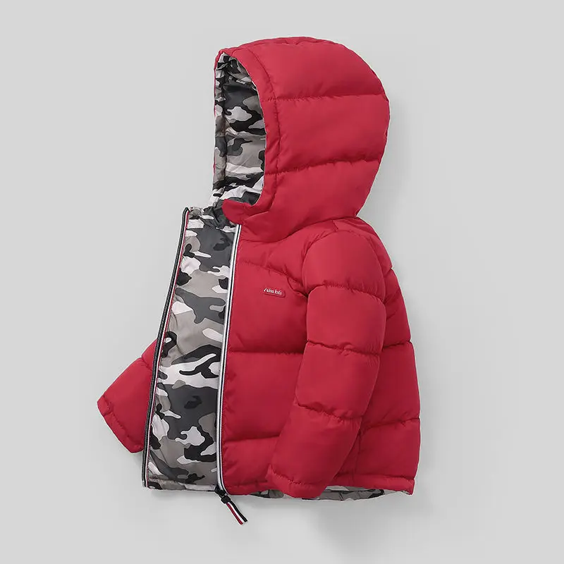 Abrigo impermeable de invierno con capucha para niño - imagen 4