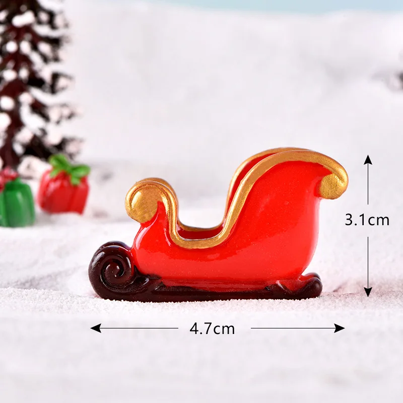 Adorno de ciervo para árbol de Navidad – Miniatura decorativa navideña - imagen 2