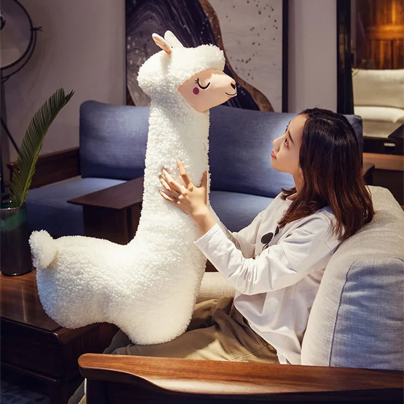 Peluche de alpaca japonesa suave para dormir, oveja llama - imagen 5