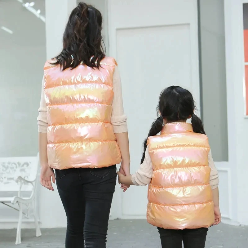 Chaleco de algodón con cuello alto para niño y niña – Invierno - imagen 2