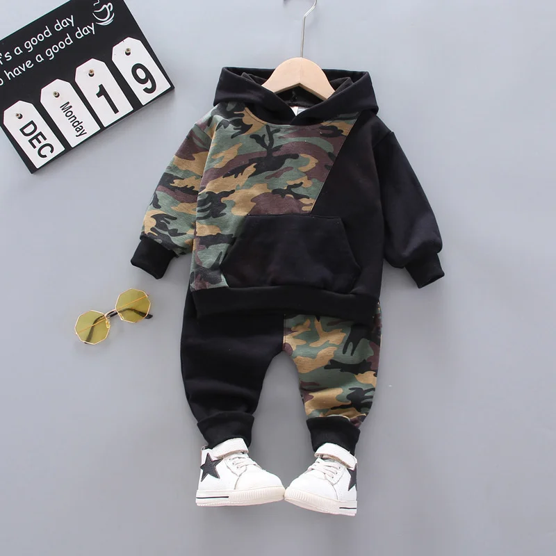 Conjunto infantil de punto con capucha y pantalones - Primavera/Otoño - imagen 3