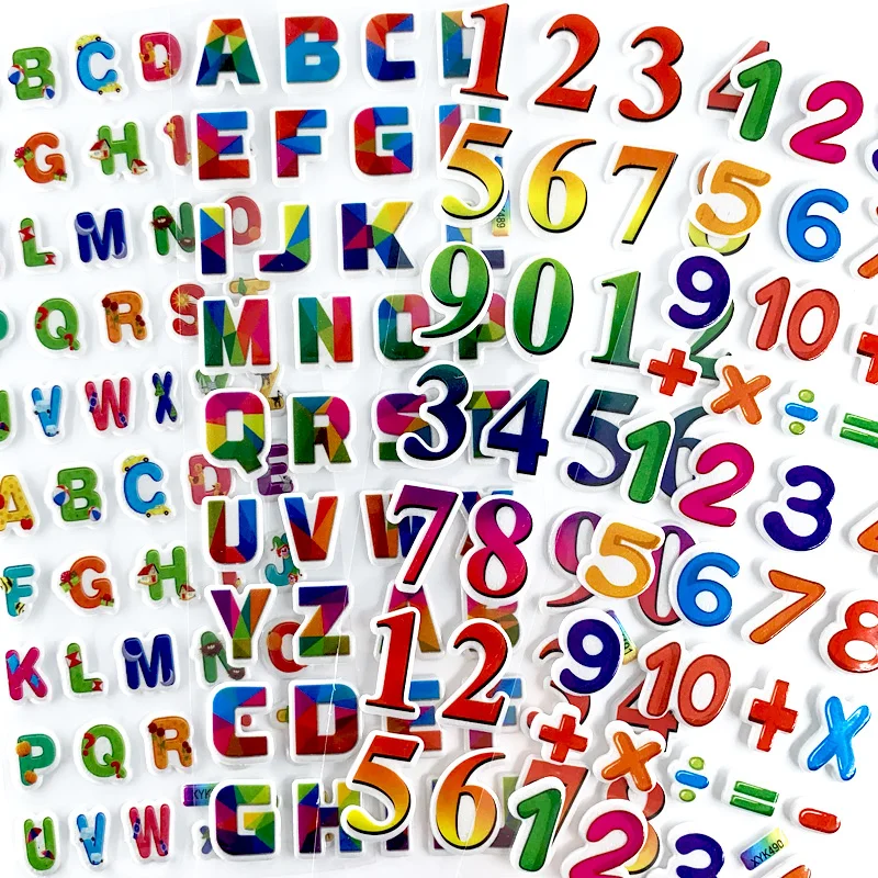 Pegatinas alfabeto y números divertidos – Juguete educativo - imagen 4