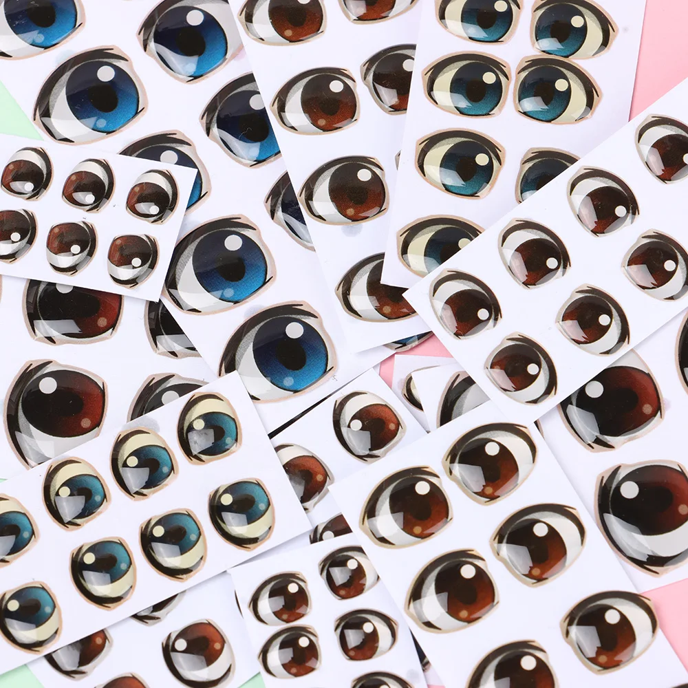 Ojos de cristal para muñecas - Pegatinas animadas, estilo anime - imagen 3