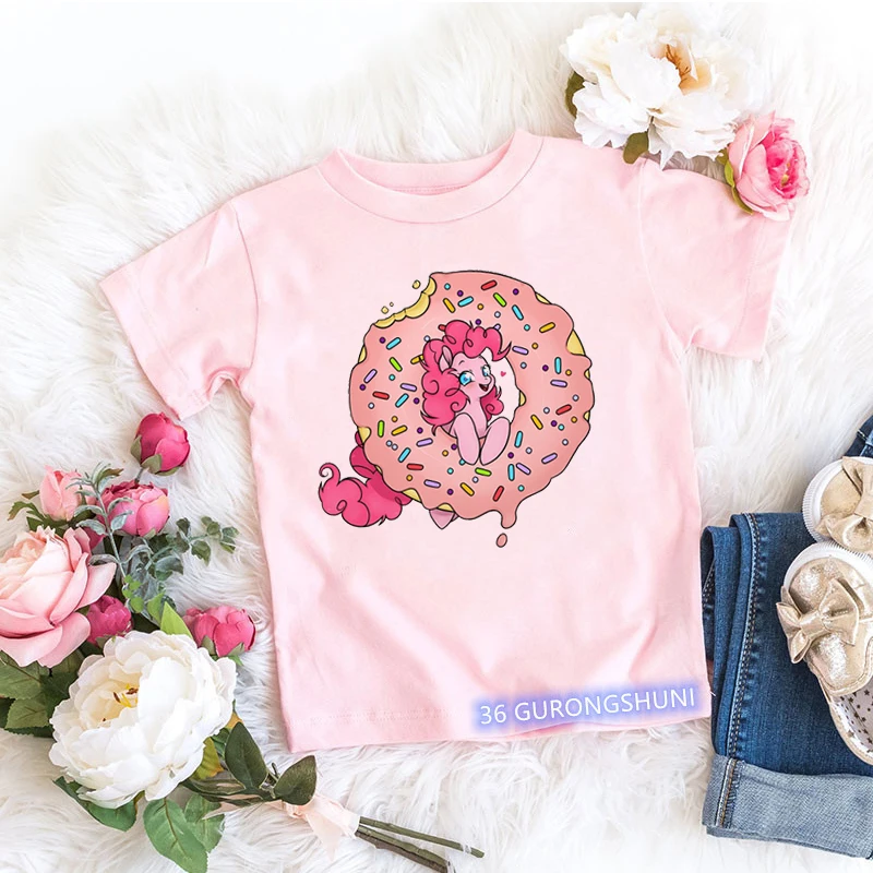 Camiseta infantil algodón con estampado donuts niño verano - imagen 2
