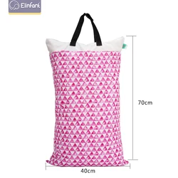 Elinfant bolsa húmeda/seca impermeable para pañales de tela