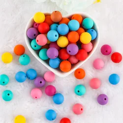 Cuentas de silicona redondas 12 mm para collares y pulseras DIY