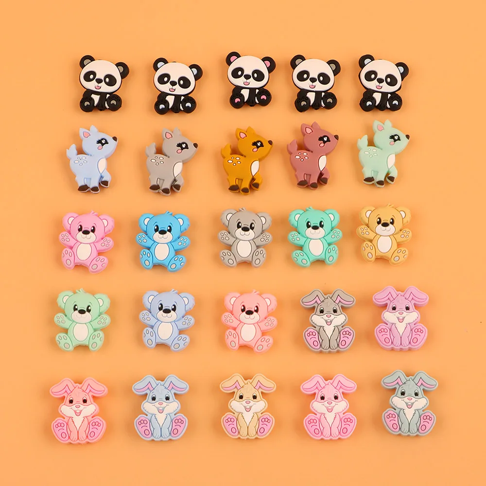 Kovict cuentas de silicona con forma de animales para niños
