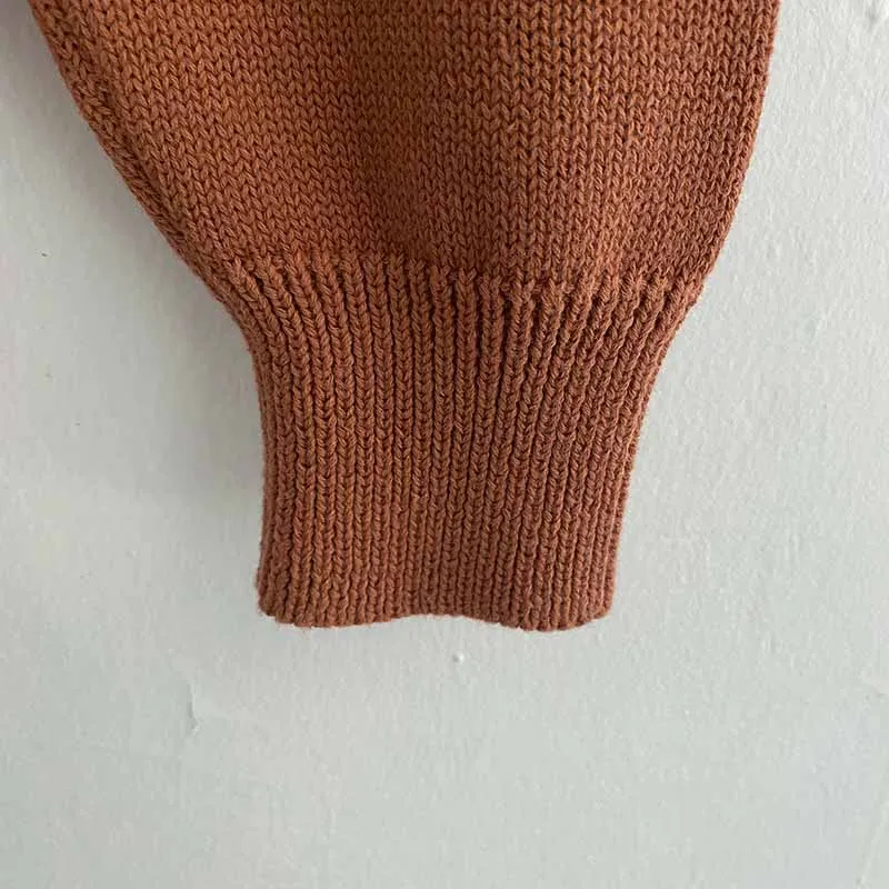 Pelele de lana de punto con tirantes para bebé - imagen 3