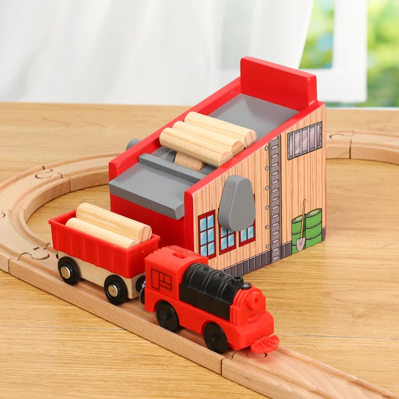 Thom Sawmill vías de tren madera accesorios escena coches juguetes - imagen 5