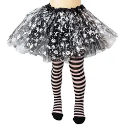 Medias largas de Halloween con telaraña para niños y niñas