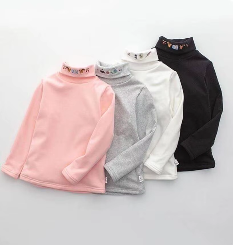 Blusa bordada de algodón para niña – Manga larga invierno