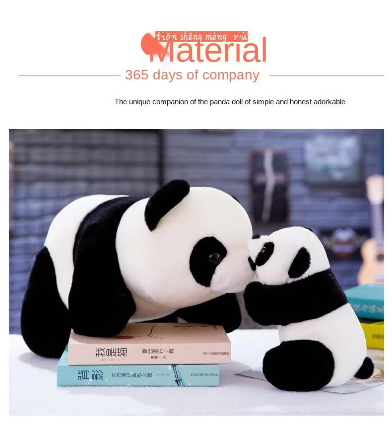 Detalle del panda y su diseño tierno