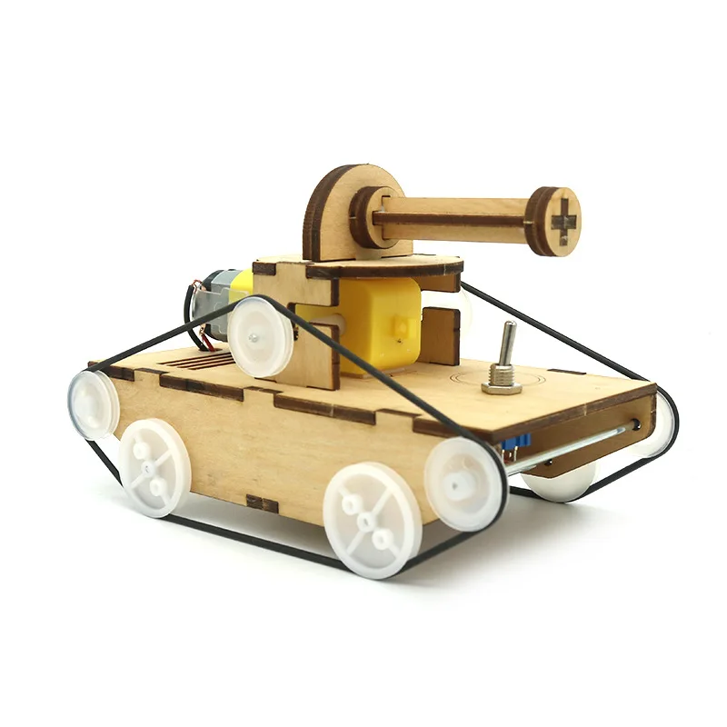 Tanque eléctrico de madera – Kit DIY para niños - imagen 2