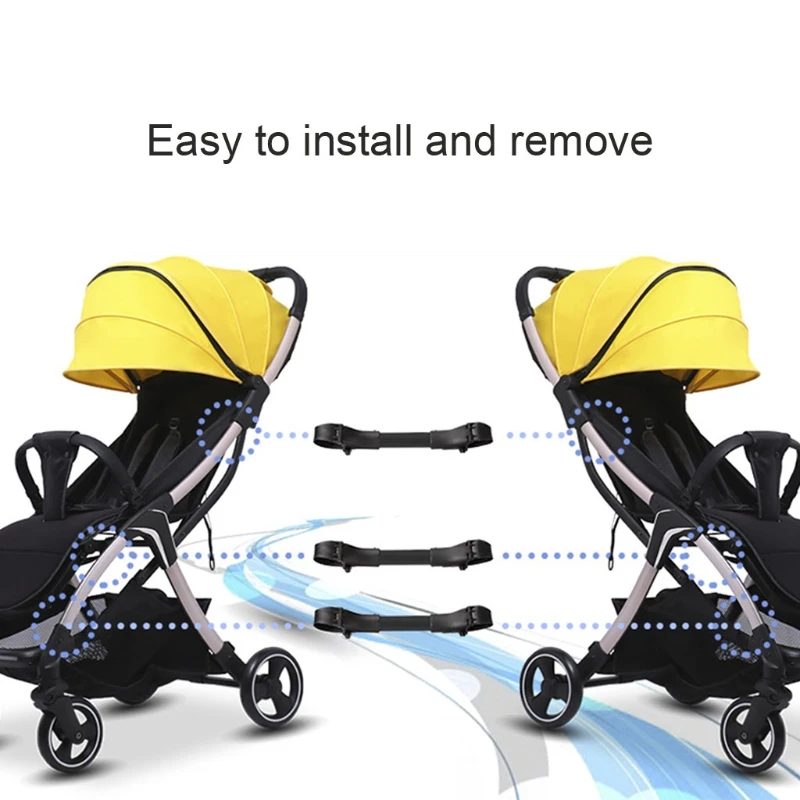 Conector para cochecito de bebé gemelar con articulación universal - imagen 4