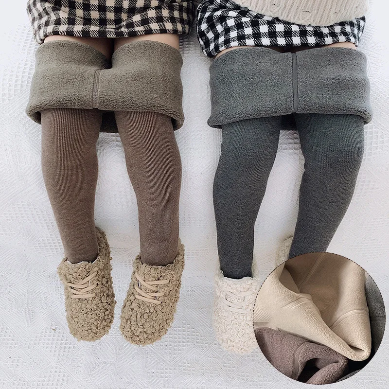 Milangel Leggings forrados de lana para niñas – Cálidos y ajustados