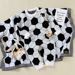 Pelele de algodón para recién nacido – Estampado fútbol
