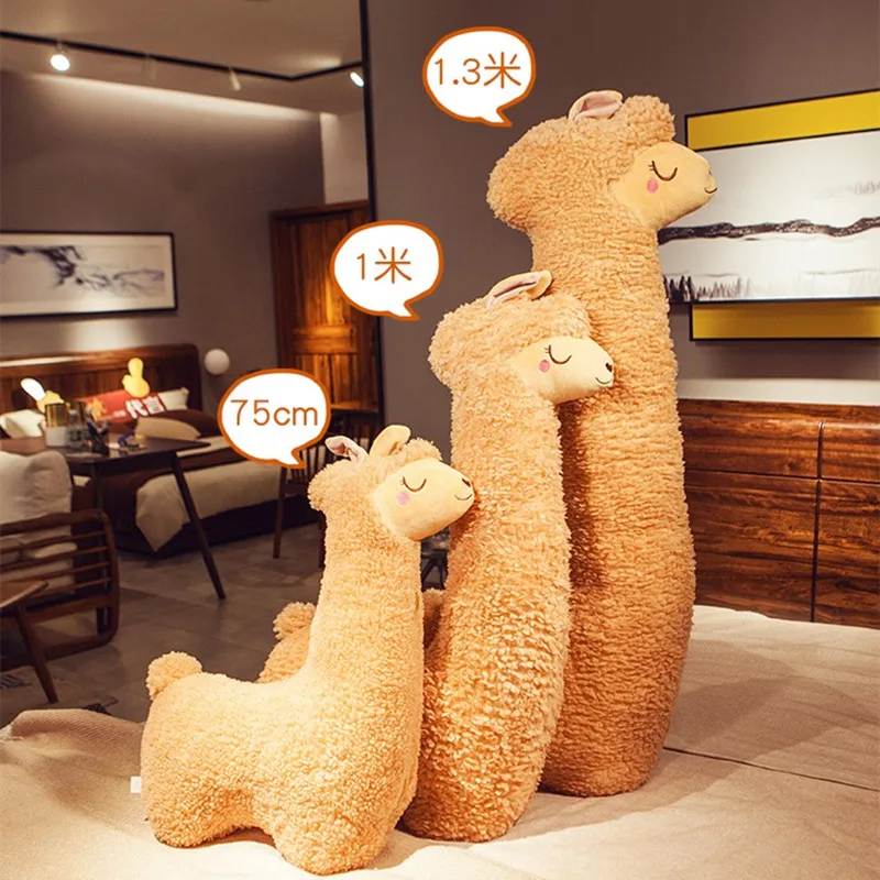Peluche de alpaca japonesa suave para dormir, oveja llama