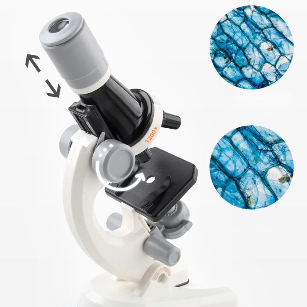 Microscopio LED para niños 1200X, juguete científico educativo - imagen 5