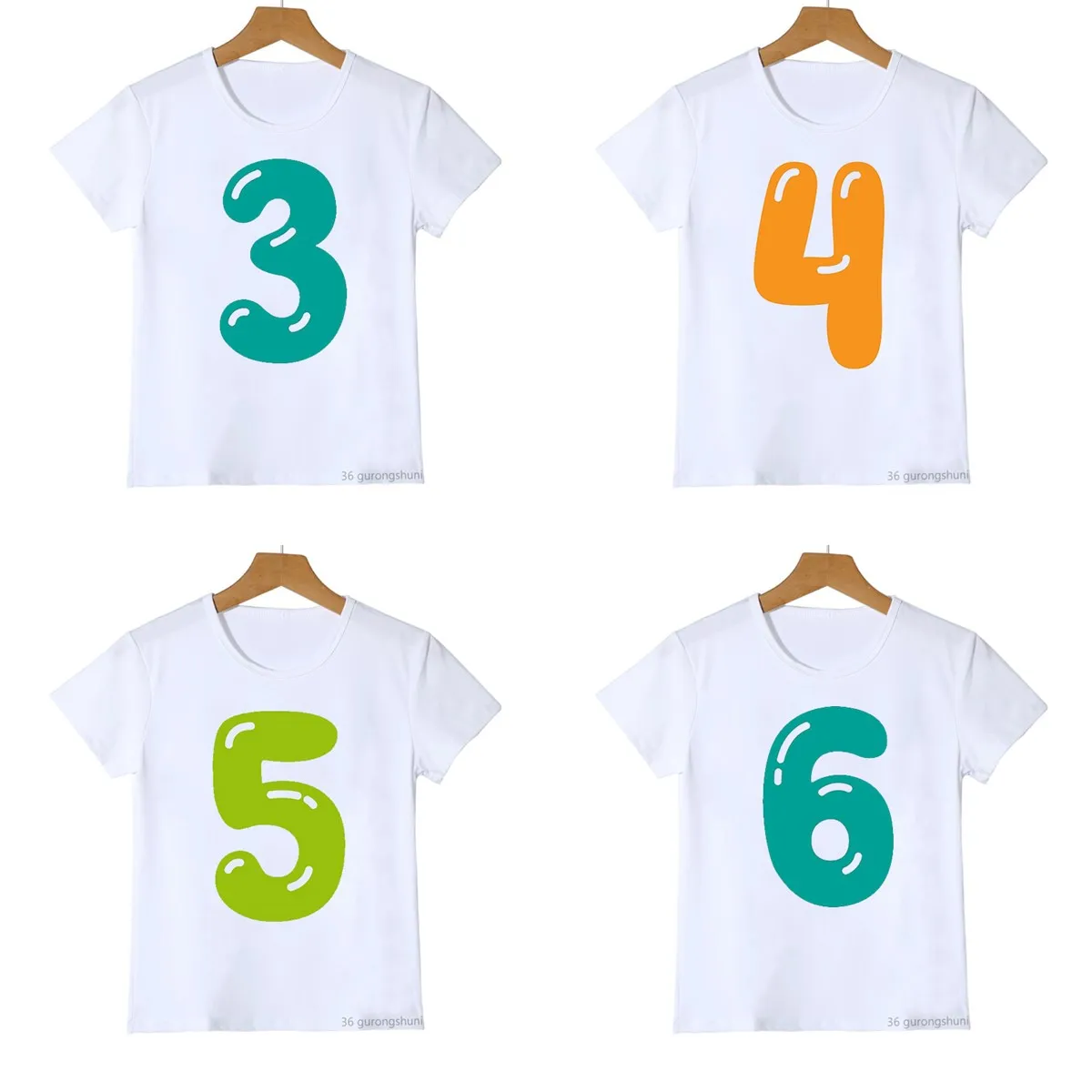Camiseta manga corta niño diseño kawaii perfecta para cumpleaños - imagen 2