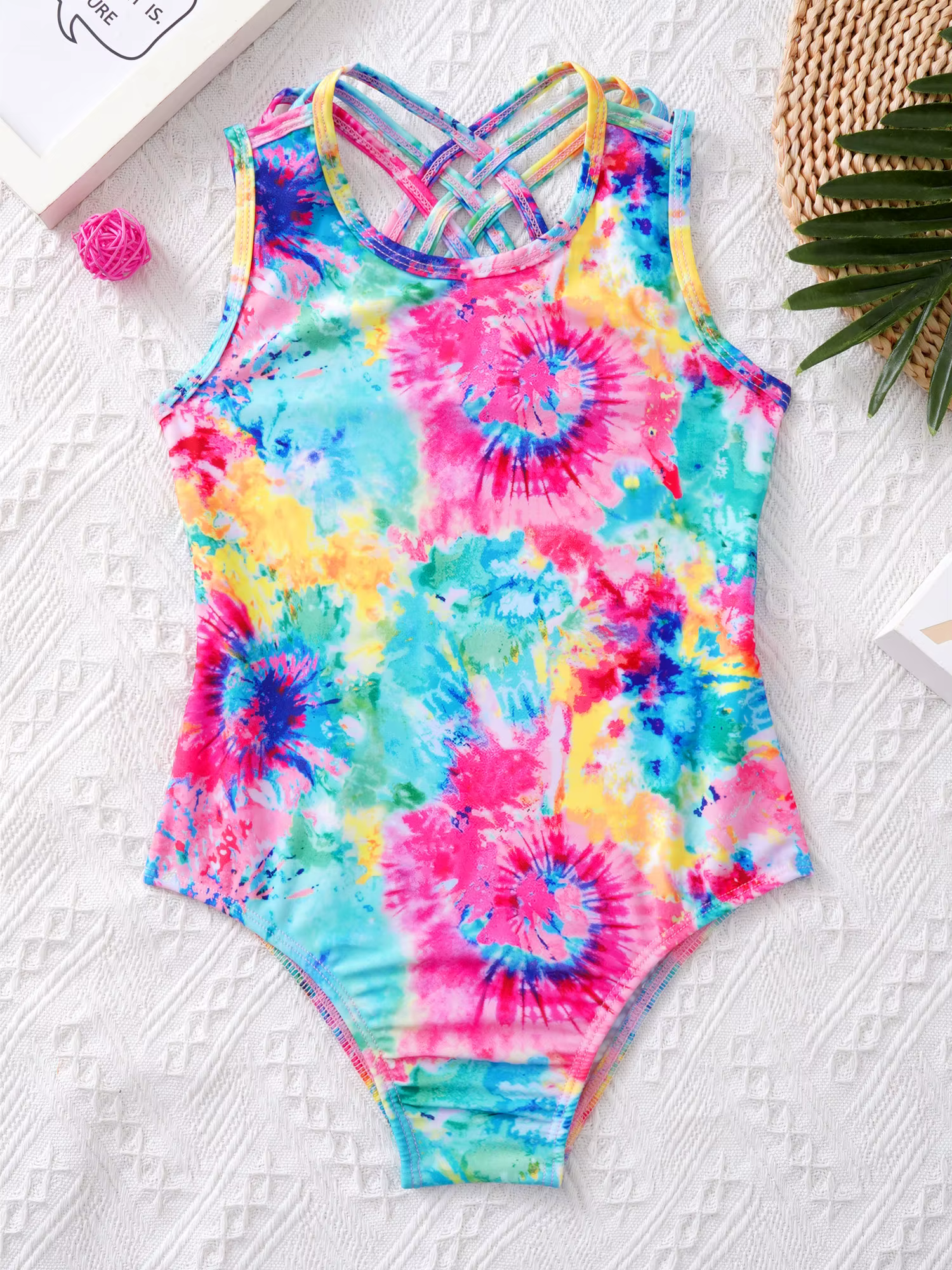 Bañador de una pieza para niña con estampado de verano - imagen 3
