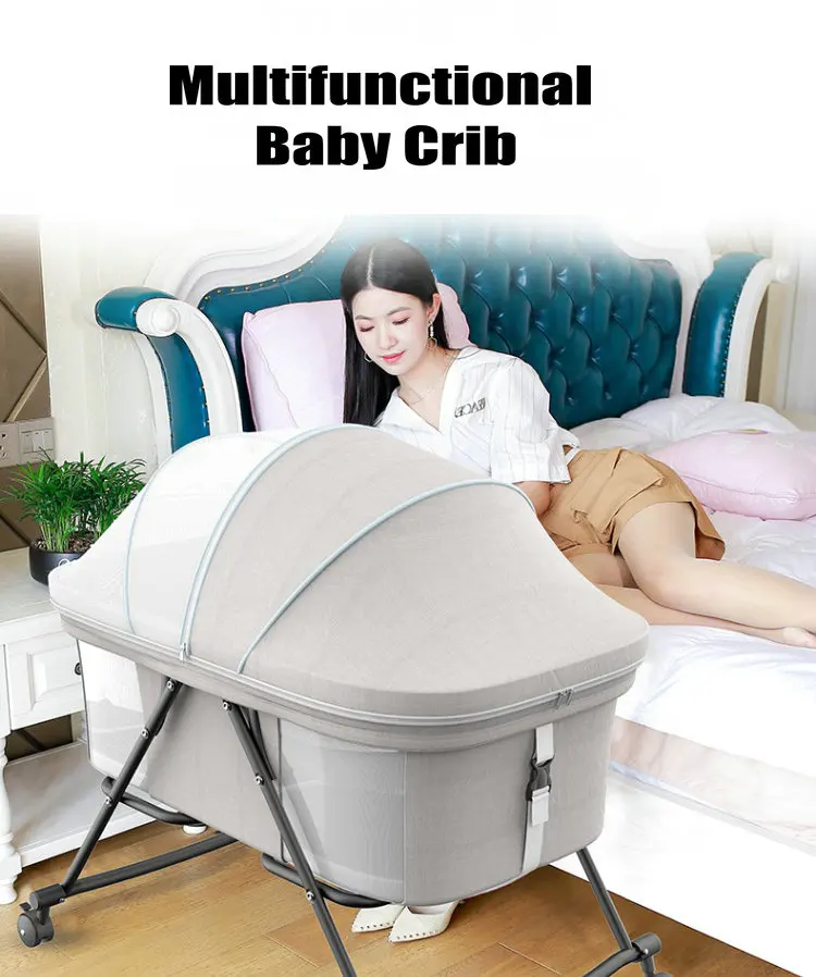 Cama de viaje portátil con mosquitera y diseño 2 en 1