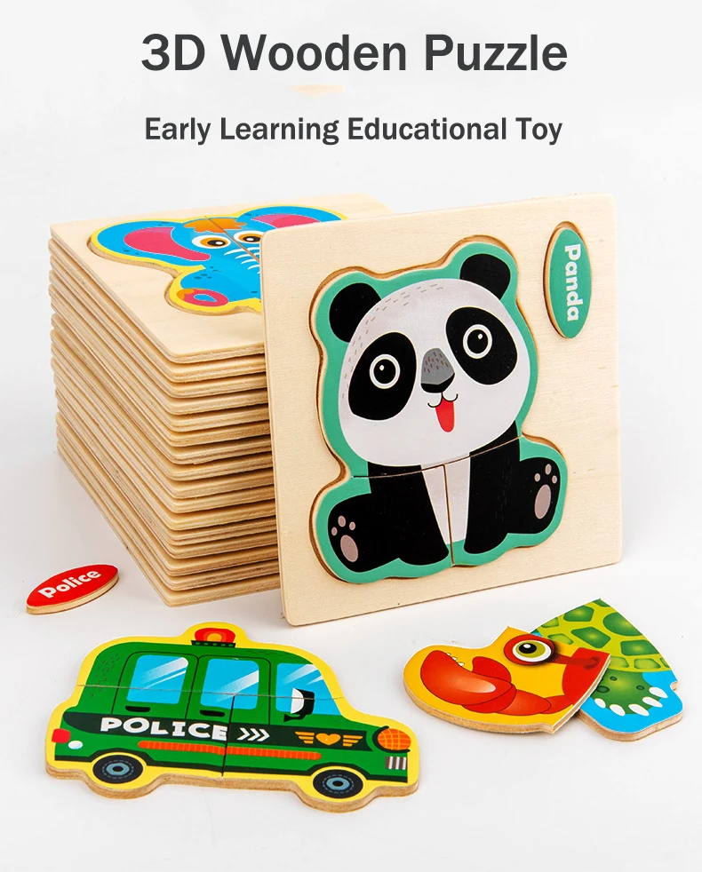 Animales 3D con estilo de dibujos