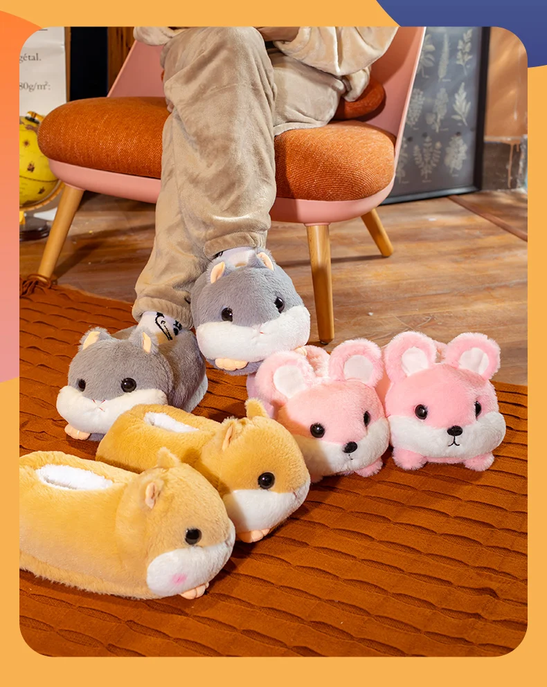 Pantuflas térmicas con diseño infantil en color rosa