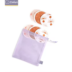 Elinfant almohadilla lactancia bambú impermeable con bolsa