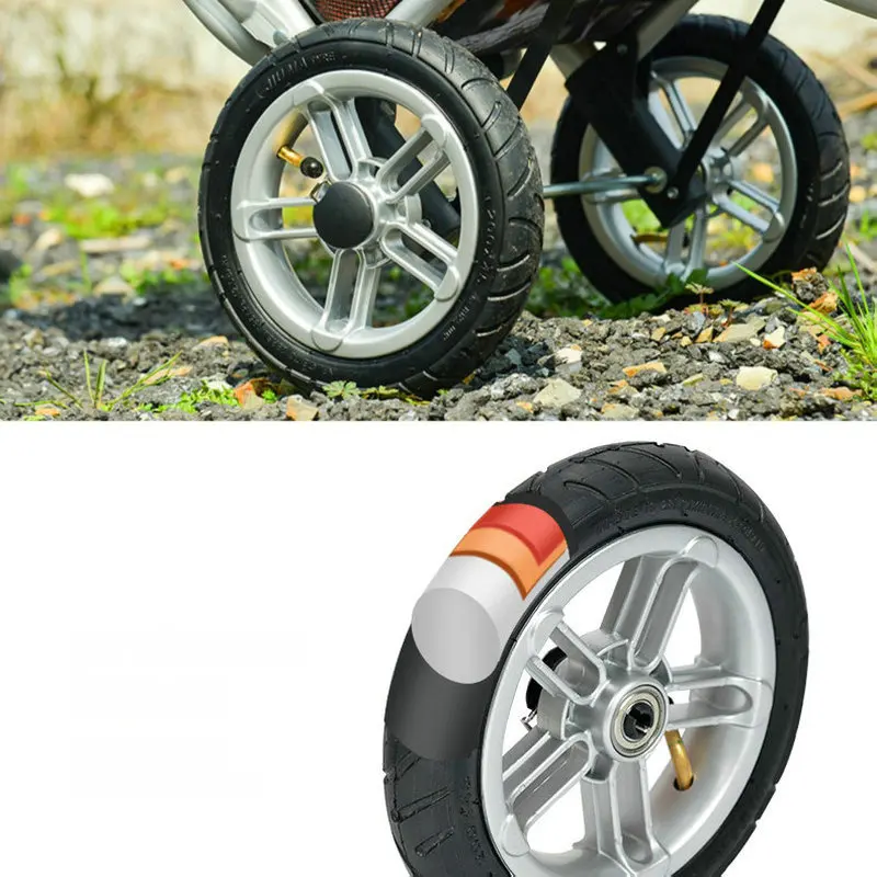 Carro de compras plegable con asiento y rueda inflable grande - imagen 5