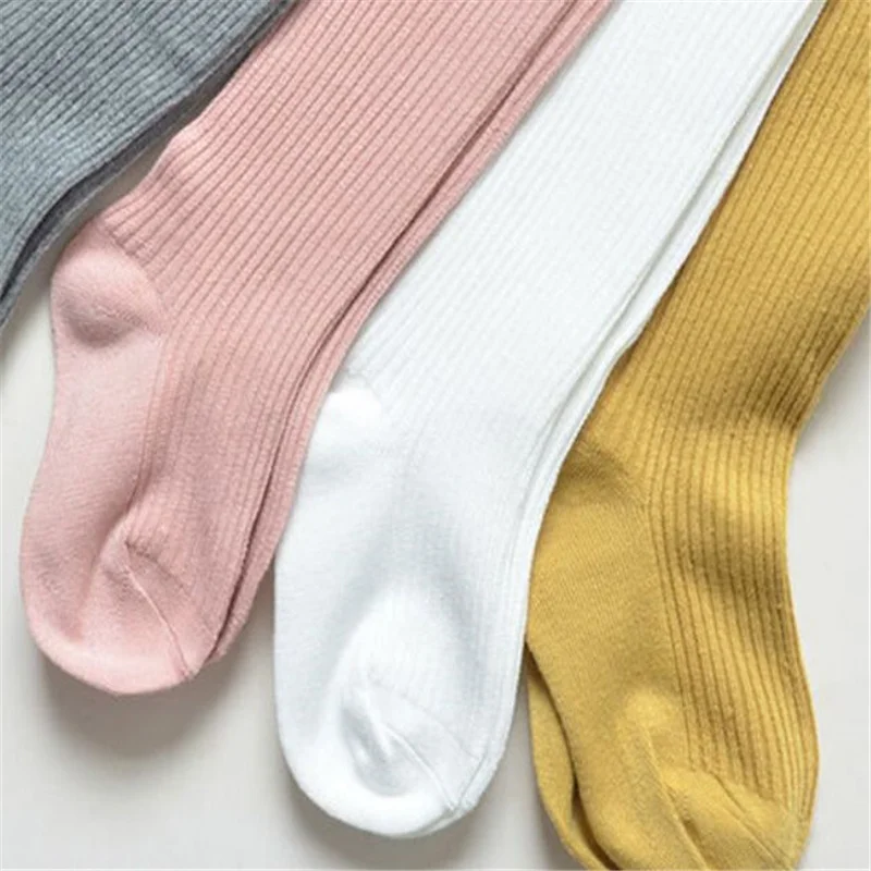 Medias suaves de algodón para niñas – Pantimedias ajustadas primavera otoño 1-9 años - imagen 2