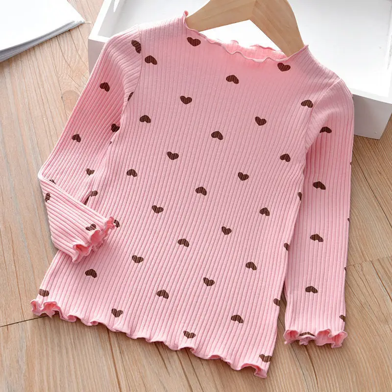 Camiseta de algodón con corazón para niña - imagen 2