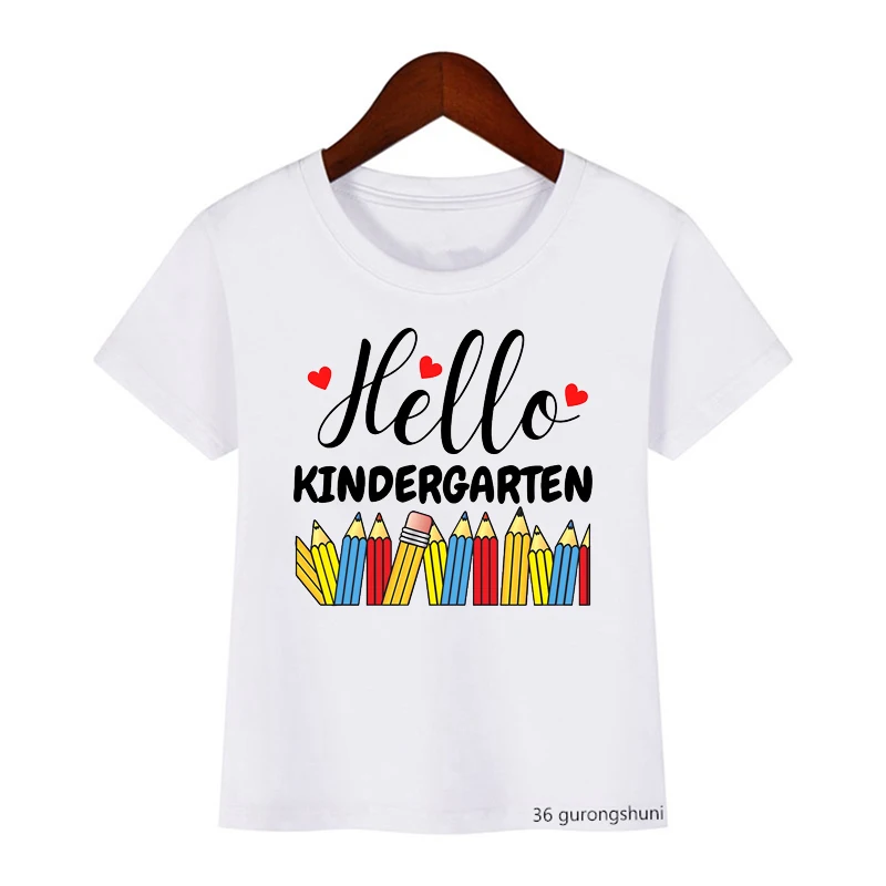 Hello Kindergarten: Camiseta primer día de cole