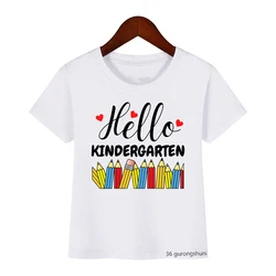 Hello Kindergarten: Camiseta primer día de cole