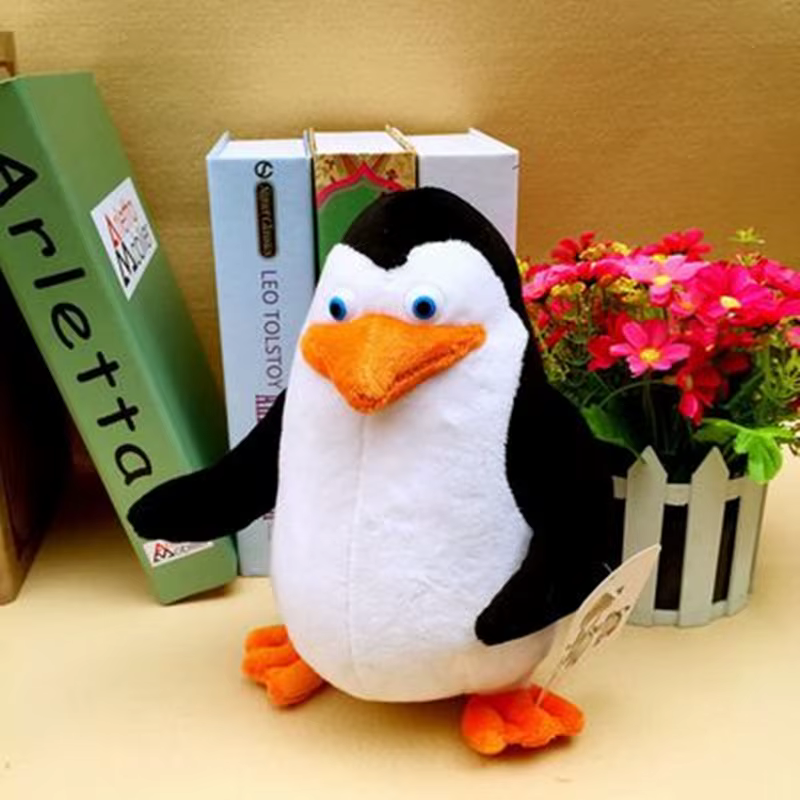 Peluche Madagascar – León, Jirafa, Pingüino, Cebra, Hipopótamo - imagen 3