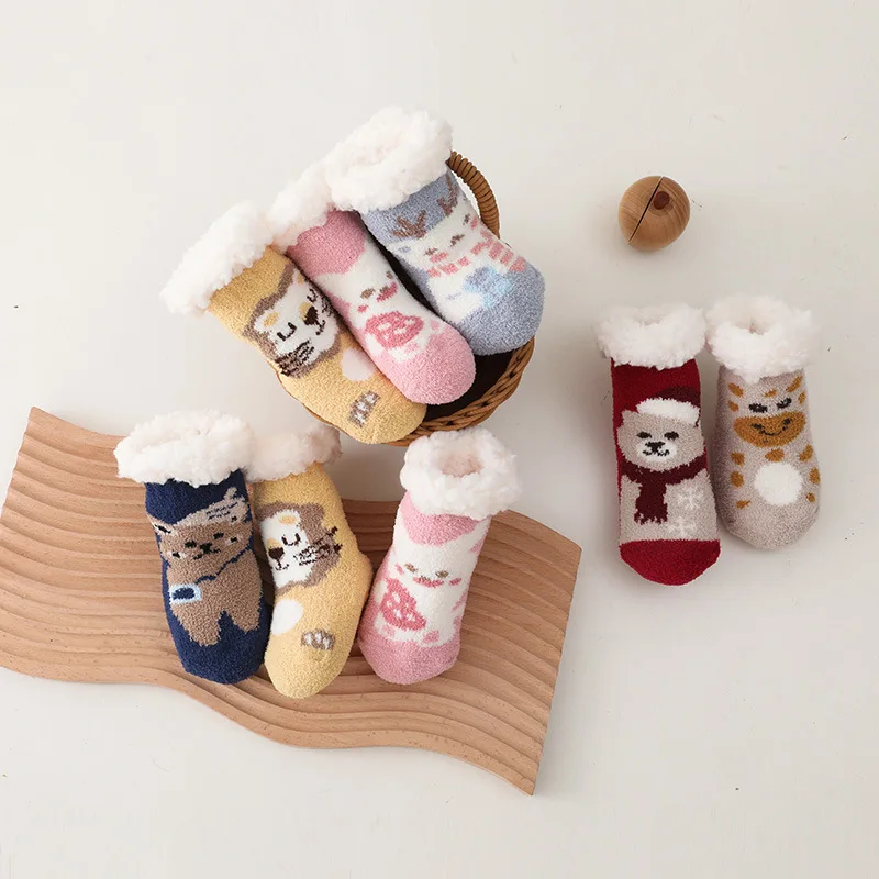 Calcetines antideslizantes para niños de 0 a 4 años