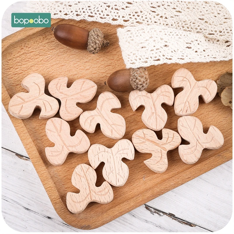 Bopoobo mordedor de madera con cuentas para dentición de bebé - imagen 5