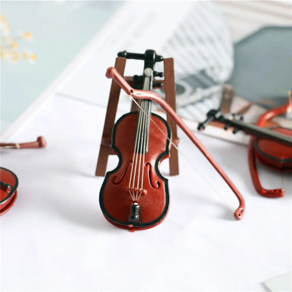 Instrumentos musicales mini para casa de muñecas – Set de 7 piezas - imagen 2