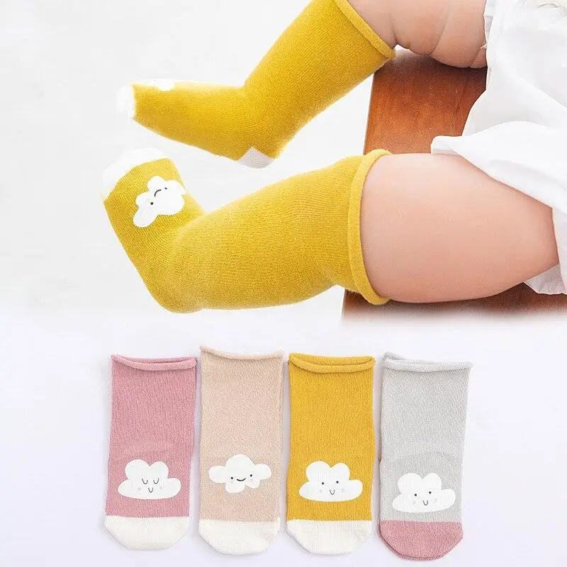 4 par/lote calcetines para bebés primavera otoño