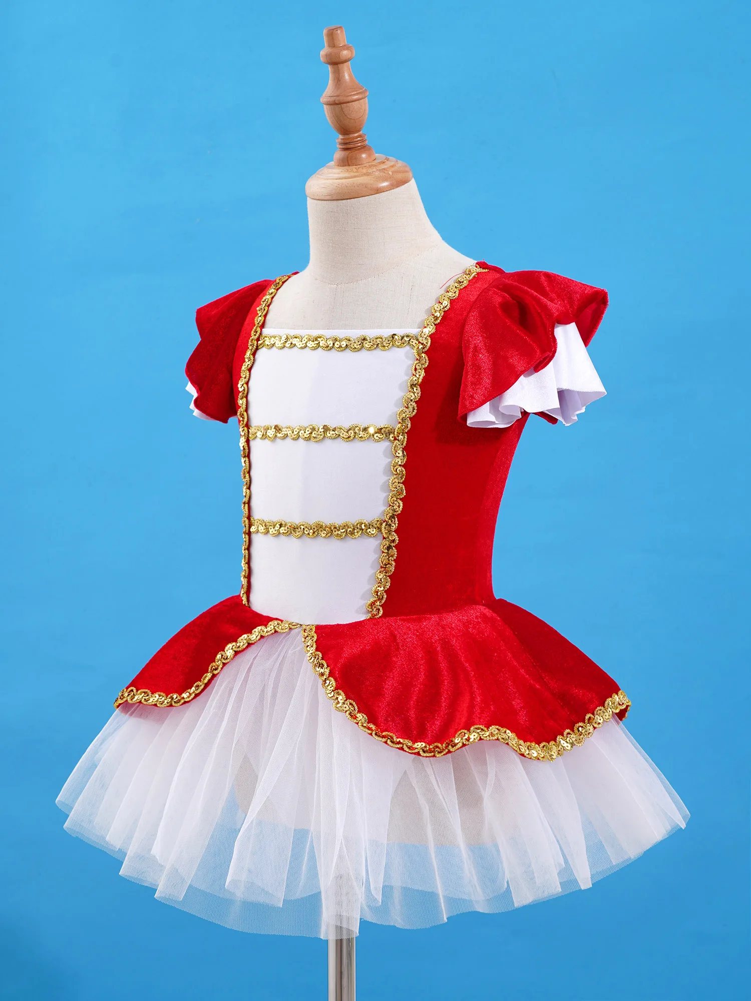 Disfraz de circo para niña con vestido ballet y tutú en malla - imagen 2