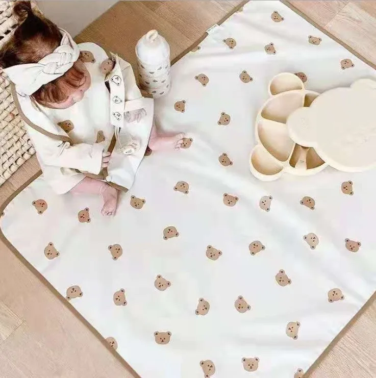 Alfombrilla impermeable vista superior con superficie suave