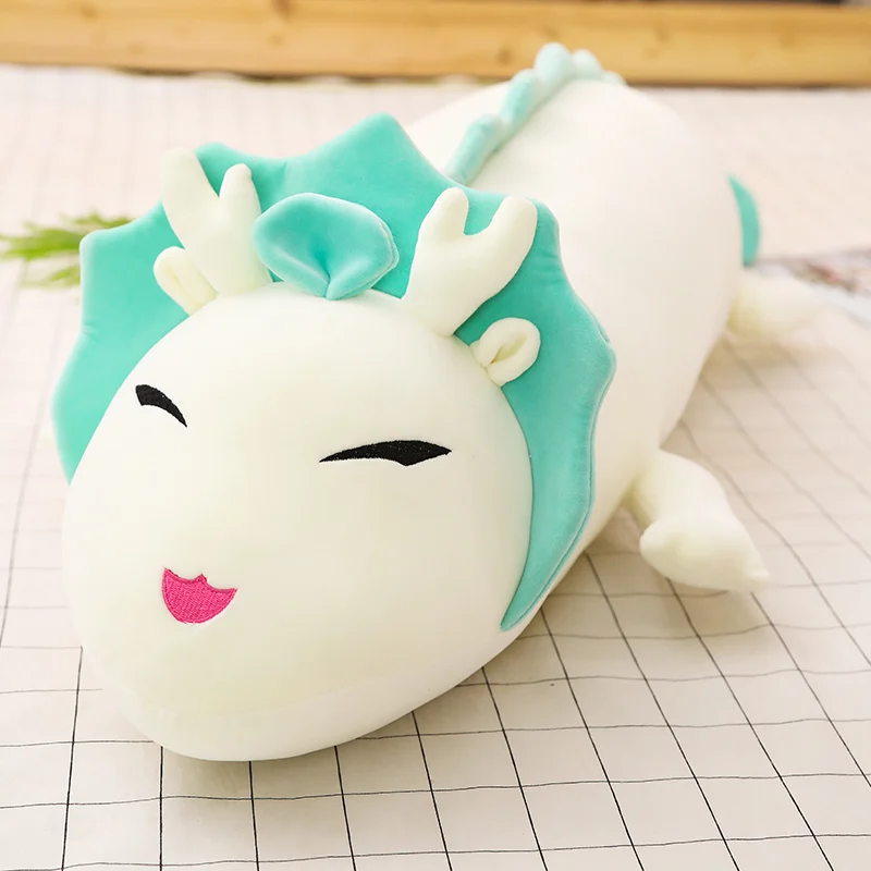 Peluche dragón gigante blanco suave para dormir y jugar - imagen 3