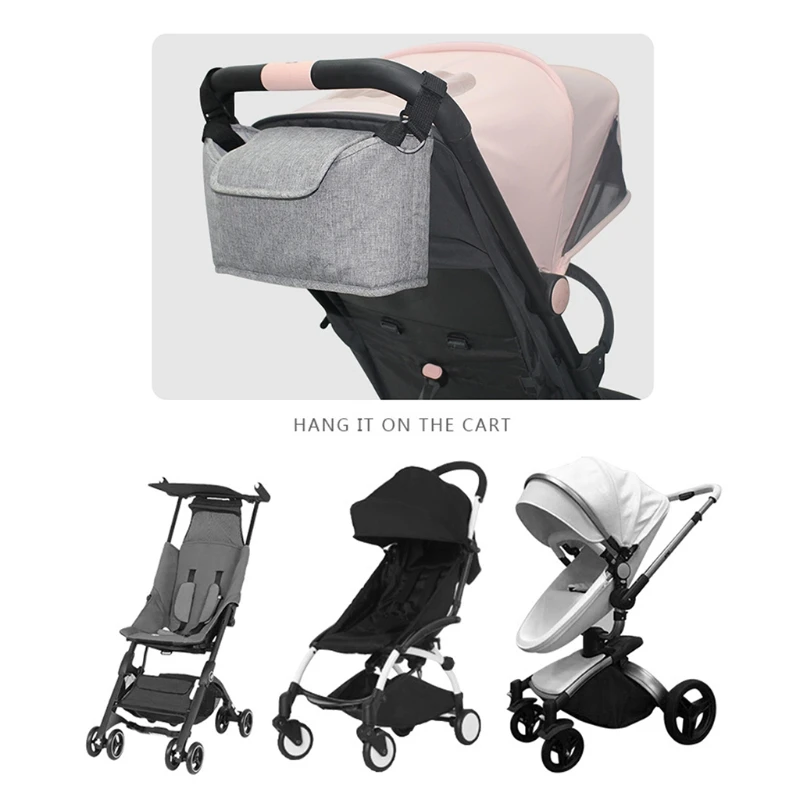 Organizador para cochecito con bolsillo térmico – Impermeable - imagen 2